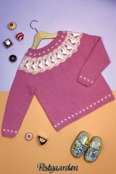 893483 Enhjørningsbluse i Esther by Permin strikkeopskrift