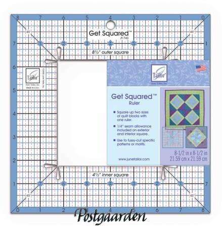 Get Squared Ruler - patchwork lineal fra June Tailor