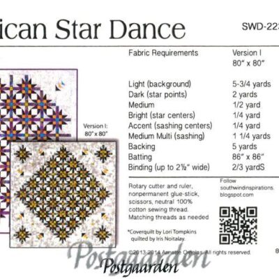 Mexican Star Dance - patchwork mønster