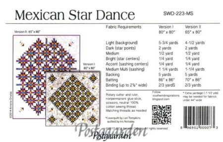 Mexican Star Dance - patchwork mønster