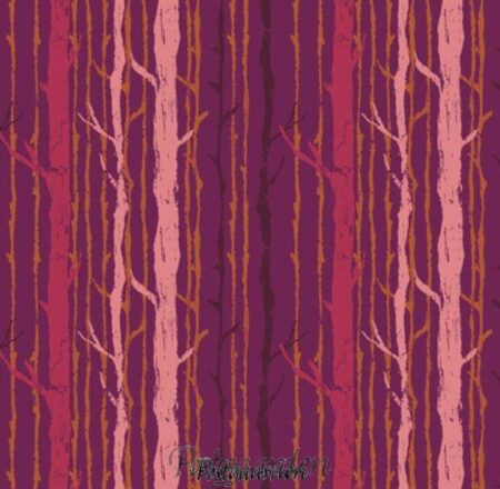 7591 Bordeaux med stammer patchworkstof