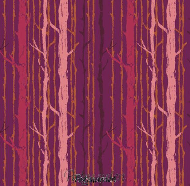 7591 Bordeaux med stammer patchworkstof