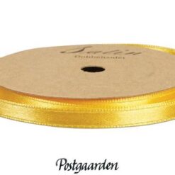 Gul satinbånd 6mm 10m