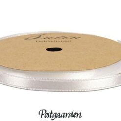 hvid satinbånd 10mm og 10m