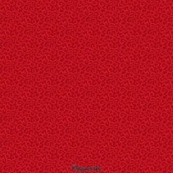 7602 Rød med snirkler patchworkstof