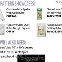 Crazy cristmas trees patchwork mønster