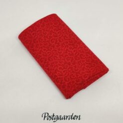 FQ7602 Rød med snirkler patchworkstof