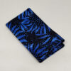 FQ7606 Sort med blå solsikker bali batik patchworkstof