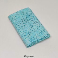 FQ7600 Tyrkis med prikker Bali Batik patchworkstof