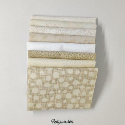 Beige stofpakke til patchwork