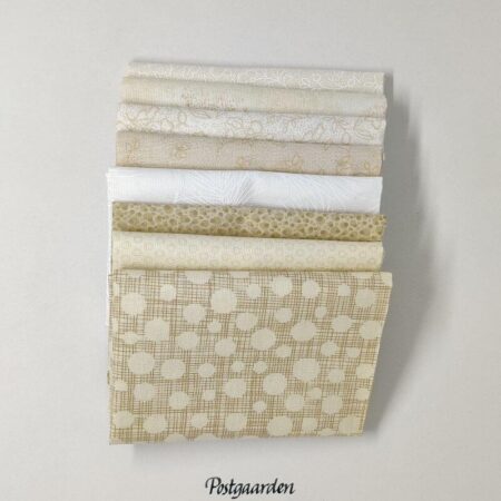 Beige stofpakke til patchwork