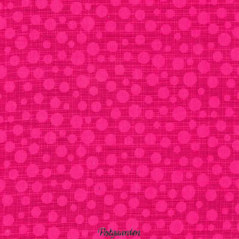 7613 Pink med streger og prikker patchworkstof