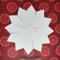 Dresdenplate med spids patchworkkarton