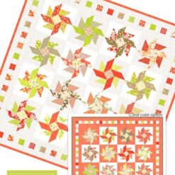 Strawberry Swirls patchwork mønster