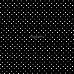 7629 Sort med hvide prikker patchworkstof