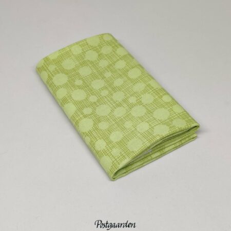 FQ7621 Lime med streger og prikker - patchworkstof