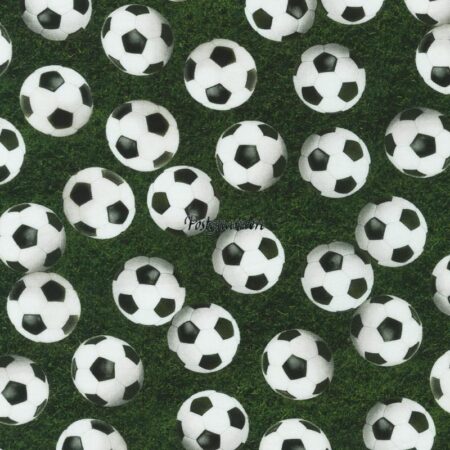 7625 Græs med fodbolde patchworkstof