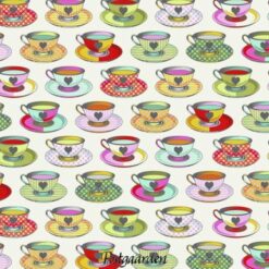 7633 Råhvid med kopper - Tula Pink patchworkstof