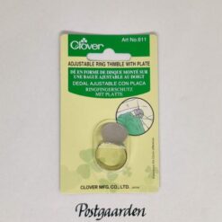 Ring fingerbøl med plade egnet til sashiko