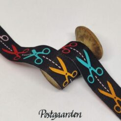 J062 Sort bånd med sakse