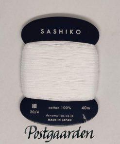 201 sashiko broderigarn hvid - postgaarden.com