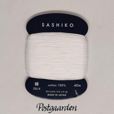 201 sashiko broderigarn hvid - postgaarden.com