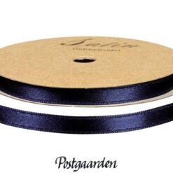 Mørkblå satinbånd 3mm 10m