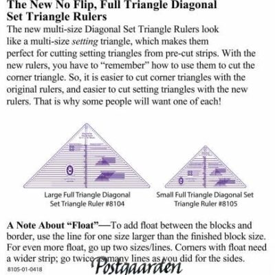 Small Diagonal Set Triangle Patchworklineal - Marti Michell