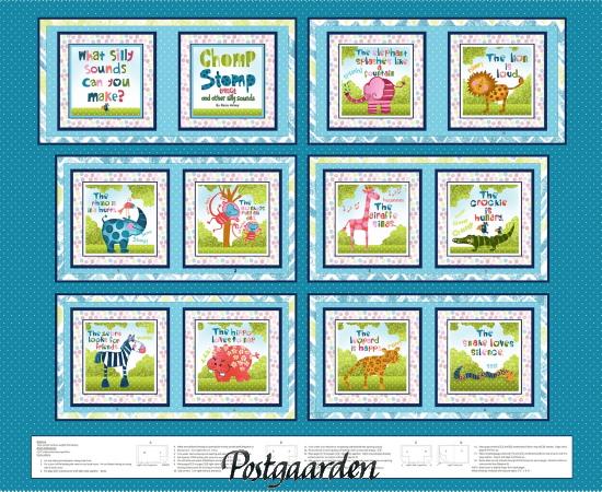 7651 Stofbog Silly Safari patchworkpanel