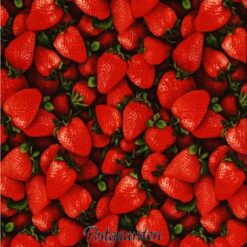 7655 Jordbær patchwork stof