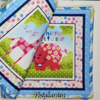7651 Panel til Stofbog - Silly Safari - Billede 2
