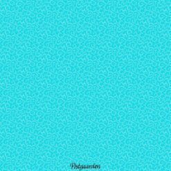 7661 Tyrkis med snirkler - Patchworkstof