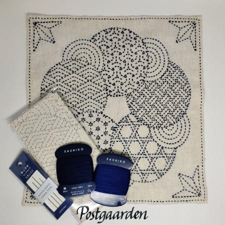 Sashiko cloth - KAZA-GURUMA 3