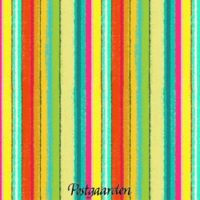 7669 multi farvet stribet patchworkstof