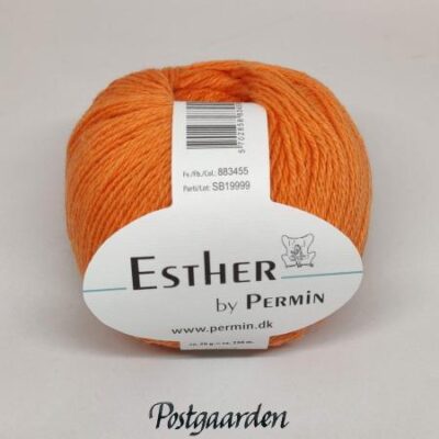 mørk orange garnnøgle permin permin