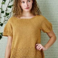 893453 top med blondekanter moenster permin - postgaarden.com