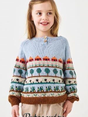 893499 bondegaardsstrik mønster permin