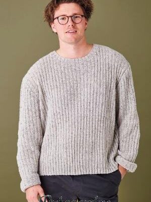 899040 luna herrestrik med struktur mønster permin - postgaarden.com