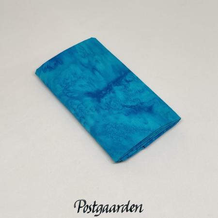 FQ7676 Tyrkis meleret bali batik patchworkstof - postgaarden.com