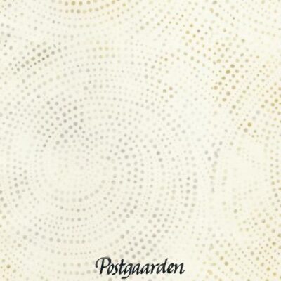 7673 Råhvid med prikker bred bagklædning bali/batik patchworkstof