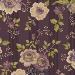 7679 Lilla med passions blomst patchworkstof - postgaarden.com