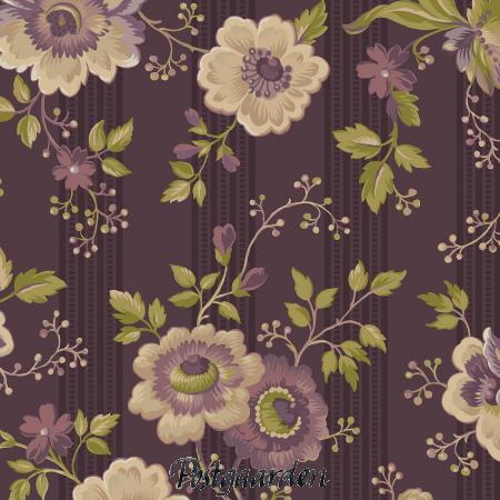 7679 Lilla med passions blomst patchworkstof - postgaarden.com