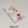 FQ7429 Hvid med prinsesser fat quarter patchworkstof - postgaarden.com