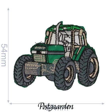 grøn traktor strygemærke sytilbehør - postgaarden.com