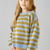 899043 Stribet børnebluse Luna by permin strikkemønster - postgaarden.com
