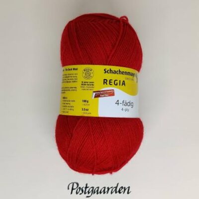 Regia Rød strømpegarn - postgaarden.com