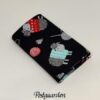 FQ7711 sort med får og strik fat quarter patchworkstof - postgaarden.com