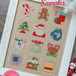 Vintage Christmas sampler Lori holt korsttingsmønster - postgaarden.com