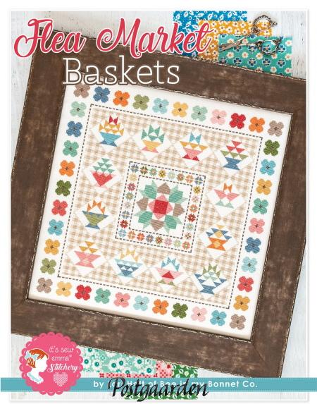 Flea market baskets lori holt korsstingsmønster - postgaarden.com