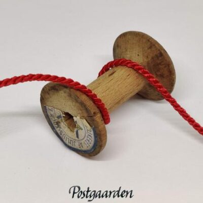 rød kordel 3mm - postgaarden.com